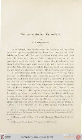 5: Zur germanischen Mythologie