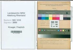 Entnazifizierung Friedrich Krueger , geb. 26.07.1888 (Schreiner)