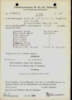 Steinhart, Anton