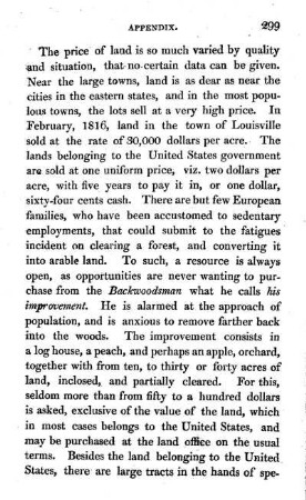 Price of land, and amount of land tax