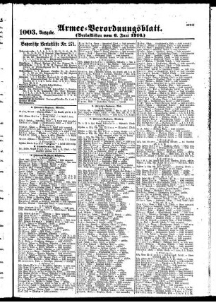 1003.Ausgabe. Dienstag, 6. Juni 1916