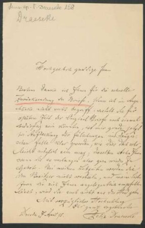 Brief an Marie von Bülow : 07.04.1895
