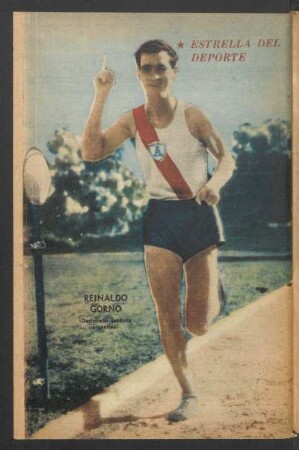 Reinaldo Gorno (destacado fondista argentino) - [Fotografía] : Estrella del deporte