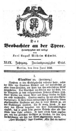 22. Stueck, 3. Juni 1850