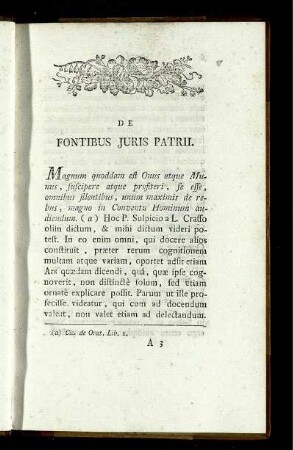 De Fontibus Juris Patrii