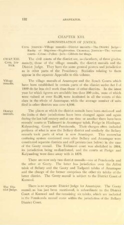 Chapter XIII. Administration of justice