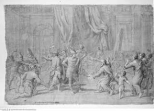 Concorso Accademico 1673, Prima Classe: Alexander überlässt Apelles Campaspe