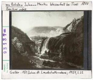Johann Martin von Rohden: Wasserfall bei Tivoli
