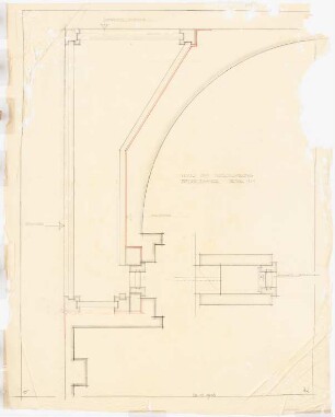 Haus Darré, Berlin-Dahlem Umbau: Speisezimmer Detail 1:1