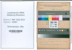 Entnazifizierung Otto Schmiemann , geb. 20.06.1907 (Musiker)