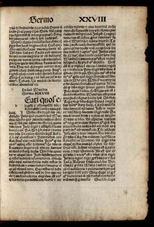 De sancto Marthia Sermo. XXVIII