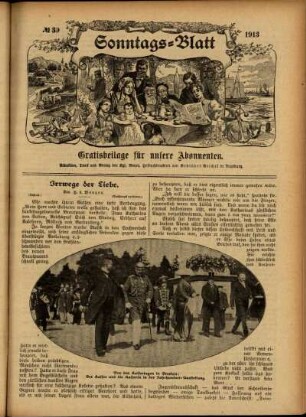 Ausgabe vom Sonntag, den 28. September 1913.