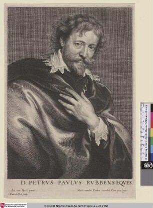 Petrus Paulus Rubens [Porträt des Malers Peter Paul Rubens; Peter Paul Rubens;Portret van de schilder Peter Paul Rubens]