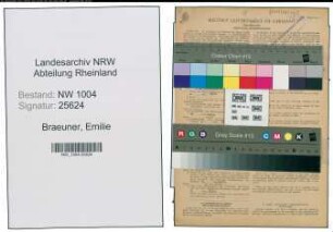 Entnazifizierung Emilie Braeuner , geb. 09.06.1902 (Waescherin)