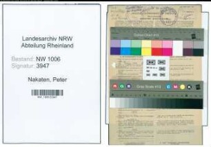 Entnazifizierung Peter Nakaten , geb. 16.09.1895 (Kaufmann)