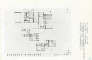 Internat, Würzburg (Diplomarbeit bei Peter Poelzig): Grundriss 1. Obergeschoss 1:200