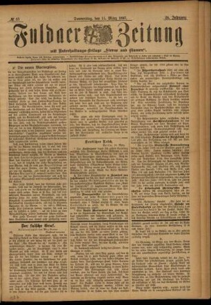 Ausgabe vom Donnerstag, den 11. März 1897.