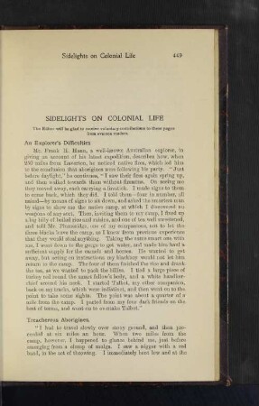 Sidelights on Colonial Life