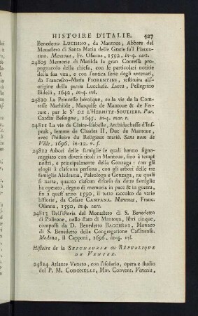 427-448, Histoire de la Seigneurie ou République de Venise