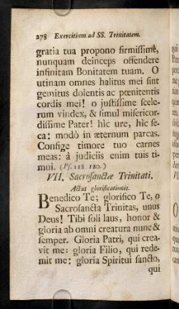 278-289, VII. Sacrosanctae Trinitati. ...