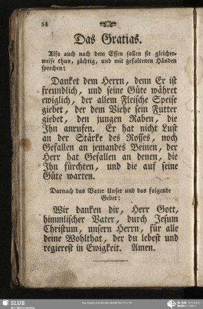 Das Gratias / Po jydżi modlitwa aby dżakowanje