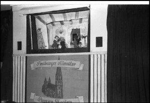 Freiburg: Otto Birkhahn Kasperle, Marionettentheater [Puppentheater], Kasperle-Bühne