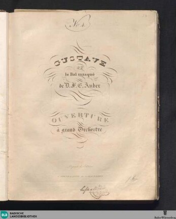 Gustave ou le bal masqué : ouverture à grand orchestre