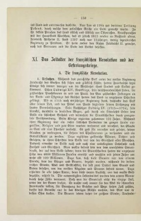 XI. Das Zeitalter der französischen Revolution und der Befreiungskriege
