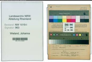 Entnazifizierung Johanna Wieland , geb. 17.04.1902 ()