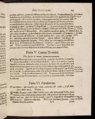 25-35, Feria V. Coenae Domini; ...