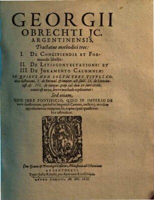 De concipiendis et formandis libellis