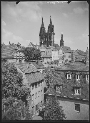 Meißen. Blick auf Dom und Burgkeller
