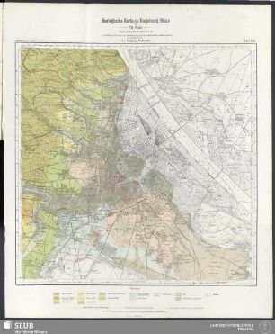 Geologische Karte der Umgebung Wiens