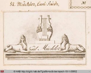 Exlibris des Karl Friedrich Müchler