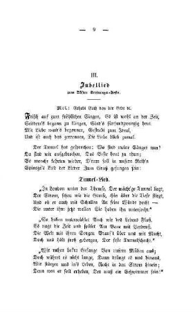 III. Jubellied zum 25sten Stiftungs-Feste