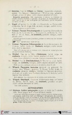 Autographes (Nr. 83-84)