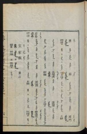 Boo hûwa i hacin. jai = 室家類 第二