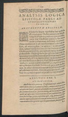 Argumentum Epistolae.