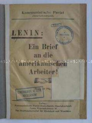 Schreiben an die amerikanischen Arbeiter