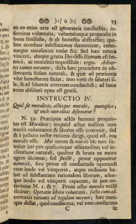 33-47, Instructio IV.