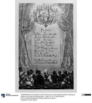 Das Publikum im Zuschauerraum vor dem geschlossenen Vorhang, zu Heinrich von Kleist "Der Zerbrochene Krug"