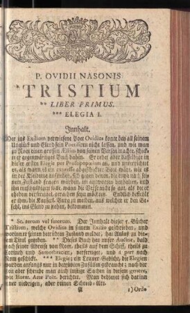 P. Ovidii Nasonis Tristium Liber Primus