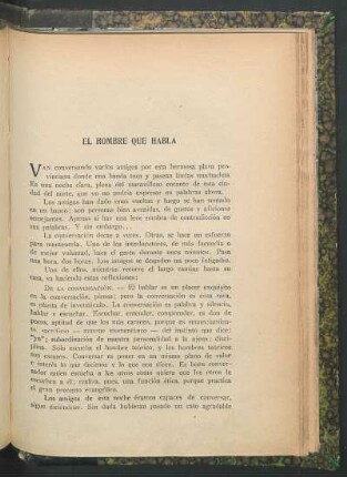El hombre que habla
