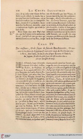 Chap. IV: Des coustumes, & des façons de faire des Brachmanes [...]