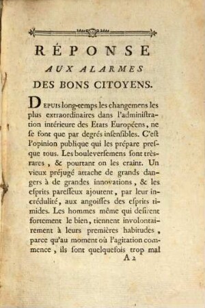 Réponse aux alarmes des bons citoyens