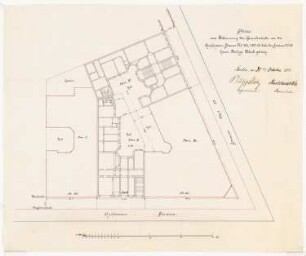 Wohnhaus P. Bloch I Kurfürstenstraße, Berlin-Tiergarten: Lageplan
