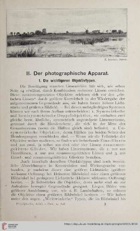 II. Der photographische Apparat