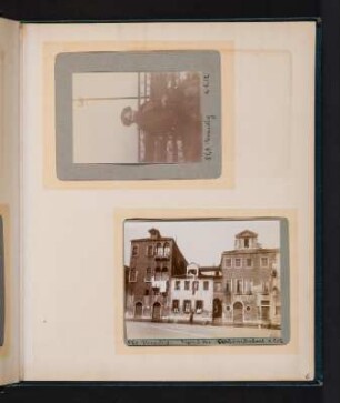 Fotoalbum einer Italienreise von Vendig bis Neapel : Albumseite 3 mit Fotografien von Venedig