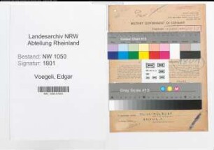 Entnazifizierung Edgar Voegeli , geb. 26.09.1902 (Buchhalter)