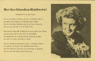 Bei der blonden Kathrein!